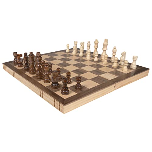 Kangaroo Folding Wooden Chess Board Set with Closure Chess