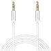 AUKEY Aux Cable, 3.5mm Audio Cable Nylon Braided (4ft/1.2m) for Home or Car Stereos, Headphones, iPhones, Smartphones and PCs (Silver)