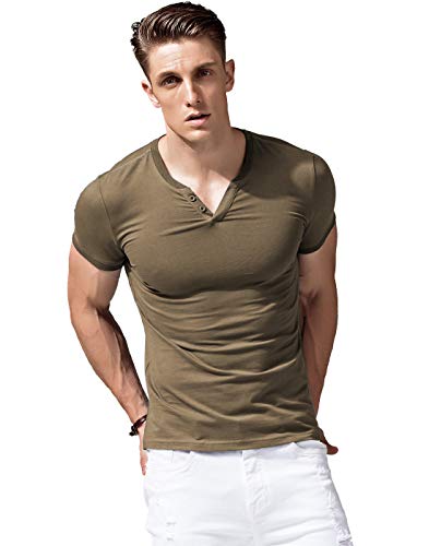 1 XShing+Sleeve+Henley+Shirts+Casual