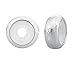 2pcs Top Quality Sterling Silver Rubber Charm Stopper Spacer Bead Fit Charm Bracelets Women Girls Mother’s Gifts EC141