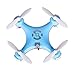 Yipa 3D Flip Mini RC Drone with LED Flash Light 29mm 2.4G 4CH 6 Axis Gyro CX-10 UFO Quadcopter Blue