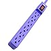 KMC 6-Outlet Surge Protector Power Strip 5-Pack, 245 Joule, Overload Protection, 1.5-Foot Cord, ETL Listed