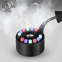 Ruiqimao Halloween Witch Cauldron Fog Smoke Maker Mist Smoke Maker Fogger Water Fountain Pond Fog Machine Atomizer With 12 Led Automatic Sensor For Office Home Room Mister Foggers