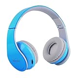 Beyution Wireless Bluetooth Headphones Over-ear HiFi Stereo Headset Built in Mic-phone with Retail Package (Sky Blue color)