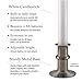 Celestial Lights Ultra Bright, Battery Operated LED Window Candle with Timer (1 Candle, Brushed Nickel)
