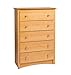 Maple Sonoma 5 Drawer Chest