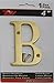 ZW Hardware B100 4 Inch Solid Brass Bright Brass House Letter B