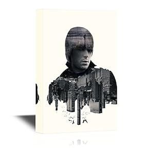 Double Exposure of a Man and Cityscape