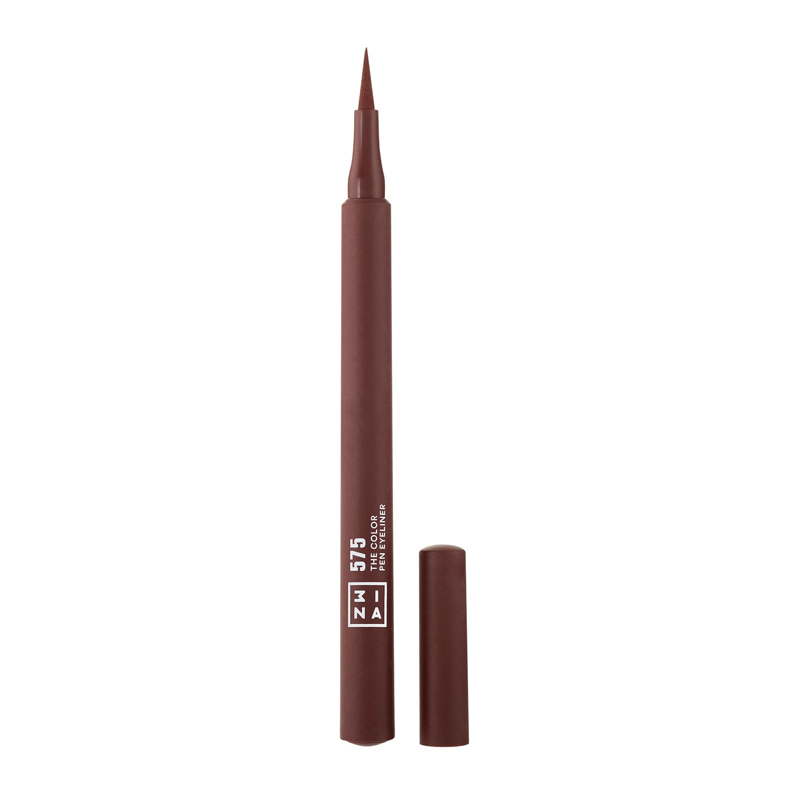 3INA MAKEUP - The Color Pen Eyeliner 575 - Brown Liquid Eyeliner - 10h Longwear Smudge-proof Formula for Sensitive Eyes - Precise Felt Tip Matte Liner - Vegan - Cruelty Free — image 1