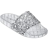 CLOVERLAY Women’s Summer Flip Flop Open Toe Jelly