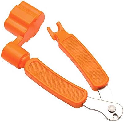Professional Guitar String Peg Winder and Cutter - Bridge Pin Puller Remover Guitar Repair Tool Multifunctional 3 In 1 for Acoustic Guitar, Banjo, Mandolin, Ukulele Stringed Instruments