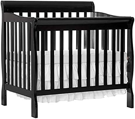 Amazon Co Jp Dream On Me 4 In 1 Aden コンバーチブルミニベビーベッド ブラック3 Mini ポータブル ベビーベッドマット ホワイト ホーム キッチン