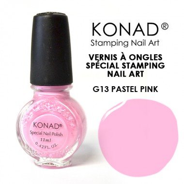 Konad Nail Art Stamping Polish 11ml - Pastel Pink