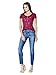 GUESS Women's Kelley Burnout Henley Top
