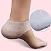HappyStep® Moisturizing Silicone Gel Heel Socks Moisturize Heel Skin, Prevent Cracked Heel, Reduce Heel Pressure, Shock Absorption and Relief Heel Pain (Clear Color - Air Circulation Holes)