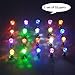 esonstyle 10 Pairs Bright Stylish Fashion LED Earrings Glowing Light Up Earrings Diamond Crown Ear Drop Pendant Stud Stainless Multicolor (multi color 10 pair)