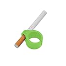 Cigarette Smoking Ring Holder, Staron Silicone Finger Rack Tobacco Accessories Cigarette Holder Hands Free Smoking Ring for Office, Console Gamers, PC Gamers, Musicians and Drivers (Green)