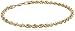 Amazon Collection 14k Yellow Gold Hollow Diamond-Cut Rope Chain Bracelet (4.0mm ), 8.5