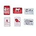 Juvale 6 Pack Tin Christmas Gift Card Boxes With Lids for Stocking Stuffers, 6 Winter Animals Designs (5 x 3.25 In)