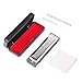 Anwenk Harmonica Key of C 10 Hole 20 Tone Diatonic Harmonica C with Case for Beginner, Christmas Gift