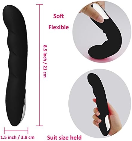 Personal Heating Electric Massager with 10 Speeds USB Rechargeable Waterproof Handheld Powerful Magic Handheld Massage