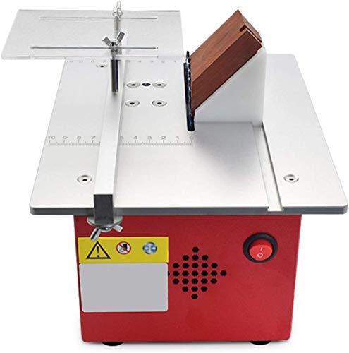 Tragbare Tischkreissäge , Mini-Tischsägeblätter, Tischsägen für die Holzbearbeitung mit Schiebetisch, Hubschneiden von…