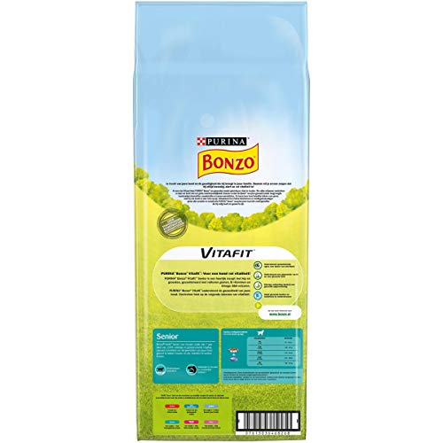 Bonzo Senior Hondenvoer, Hondenbrokken voor honden van 7 jaar en ouder, met Kip, 12366812, 15kg - Afbeelding 4