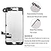 Screen Replacement for iPhone 7 Plus, LCD Display and Touch Screen Digitizer Replacement Full Pre-Assembly with Proximity Sensor,Ear Speaker,Front Camera and Repair Tools (Black,5.5)