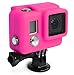 XSories Silicone Cover HD3+, Cover Fits All GoPro 3, GoPro 3+ Camera Housings, GoPro Accessories, GoPro 3 Accessories, GoPro 3+ Accessories (Pink)