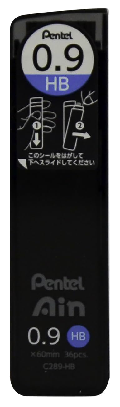 Pentel Ain Leads Refill - 0.9mm HB - Pack of 12