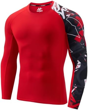 HYPEWAVE Aztec Tattoo Breathable Fabric Compression Shirt, Mens