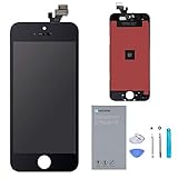 URSEND for iPhone 5 LCD Touch Screen Display Digitizer Screen Replacement Assembly with Repair Tool - Black
