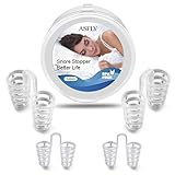 Snore Stopper- Anti Snoring Devices ,Stop Snoring To Prevent Sleep Apnea ,Easiest and Most Comfortable Snoring Aids - 4 Sizes (4 SET)