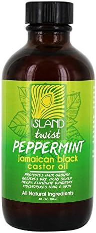 Island Twist Jamaican Black Castor Oil Peppermint By 4 Oz