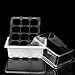 LITCHI Seedling Starter Trays Plant Germination Kit,144 Cells, Plus 10 Plant Tags(12 Trays,12 Cells Per Tray)