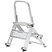Xtend & Climb WT2 Contractor Series Folding Stool with Handrail, 2-Step, Aluminum