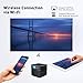 ExquizOn S6 Mini Cube Pico DLP Projector 1080P Supported Android and iOS Devices HD Wireless Wifi Smart Video Projector Compatible with HDMI Devices Micro SD Card - Includes Mini Tripod