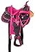 AceRugs 10″ 12″ 13″ Purple RED Pink Blue Silver Crystal Western Horse Pony Saddles Sets Synthetic Headstall REINS Breast Collar PAD (Pink, 12)thumb 4