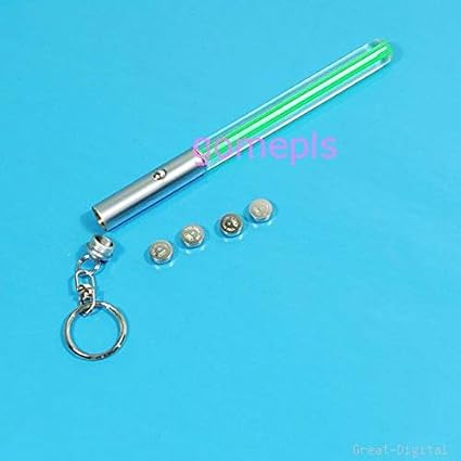 Durable Glow Pen Flash Magic Wand Stick Lightsaber LED Torch Light Keychain