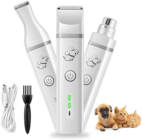 犬用バリカン 電動爪やすり ペット用バリカン 充電式コードレス 犬トリミングバリカン 二段階スピード 切れ味抜群 超低騒音 足裏 耳裏 小型犬 中型犬 全身 顔回り うさぎ 猫 新品 送料無料 大型犬 部分カット お尻 他の動物に対応