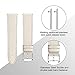 Maledan Leather Bands Compatible with Fitbit Versa Women Men, Replacement Strap Accessories Band Compatible with Fitbit Versa Smart Watch/Versa Lite/Versa SE, Small, Beige