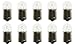 CEC Industries #5627 Bulbs, 24 V, 5 W, BA15s Base, T-6 shape (Box of 10)