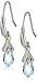 Amazon Collection Sterling Silver Sky Blue Topaz Briolette Dangle Earrings