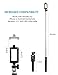 kungfuren Selfie Stick Bluetooth, Professional 50-Hour Long Battery Life, Built-in Remote Camera Shutter Selfie Stick for iPhone 7 Plus All iOS Android Smart Phone