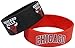 aminco NBA Chicago Bulls Silicone Rubber Bracelet Wristbands, 2-Pack