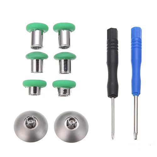 heaven2017 Metal Controller Buttons Set Thumbsticks Mod Replacement Kit for Xbox One Elite Red - Thumbnail 3