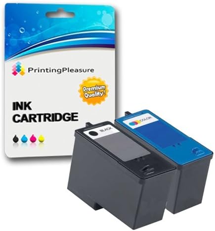 Printing Pleasure 2 x Dell Series 5 (1 x M4640 Black & 1 x M4646 Colour) Remanufactured Ink Cartridges for Dell All-In-One 922, 924, 942, Photo 944, 946, 962, 964