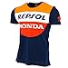 Honda Repsol Moto GP Team Panel Blue Marquez, Pedrosa T-shirt Official 2017