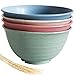 greenandlife 30 Ounce Lightweight & Unbreakable Wheat Straw Bowl - Noodle Fruit Soup Bowl Rice Bowls Dishwasher Microwave Safe, Non-toxin, BPA free and Healthy for Kids Children Toddler & Adult