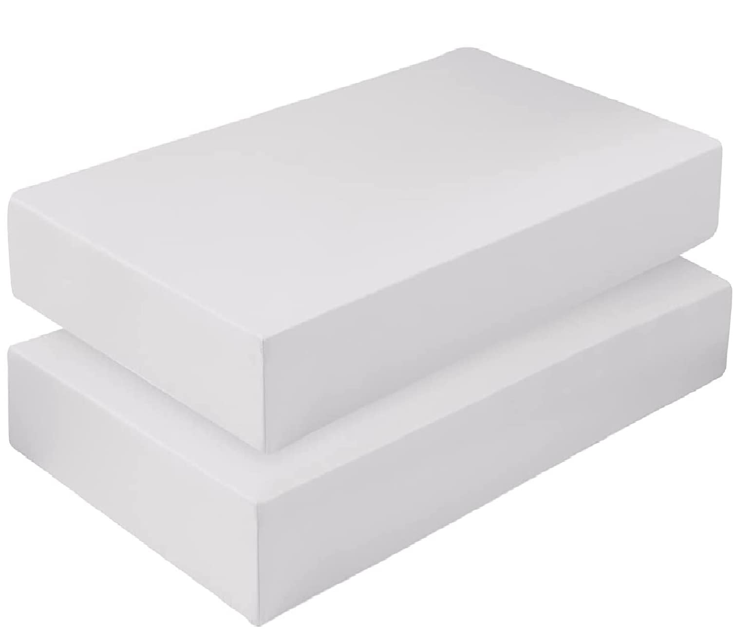 Dudu N Girlie Fitted Sheet Next to Me Crib 51 x 85 - Chicco Nexttome Crib Sheets 2 Pack Hypoallergenic Baby Cot Sheets Bedding Elasticated Breathable Easy Care (Pack of 2, Grey)